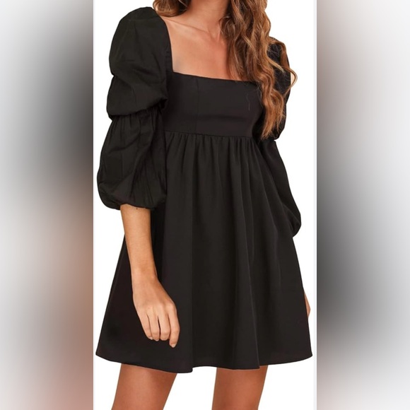 Exlura Long Sleeved Black Dress, Size Small - Picture 1 of 4